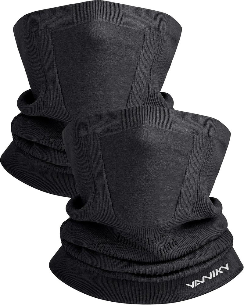 YANIKY Winter Neck Warmer Gaiter Ski Face Mask, Breathable Fleece Balaclava Windproof Cold Weather Scarf - Image 1